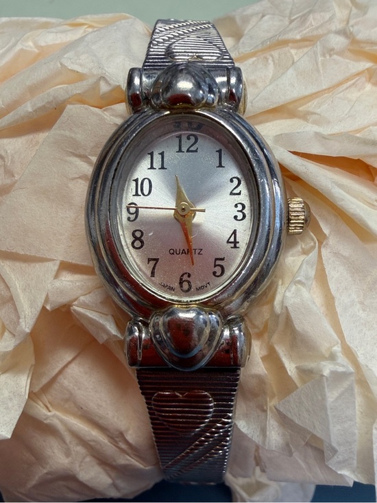 Quartz Accessories - Heart Accent Silver-Tone Women's Quartz Watch